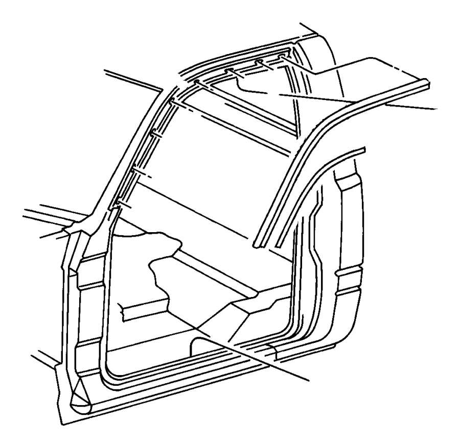 55275436ab Dodge Weatherstrip Body Side Right Upper