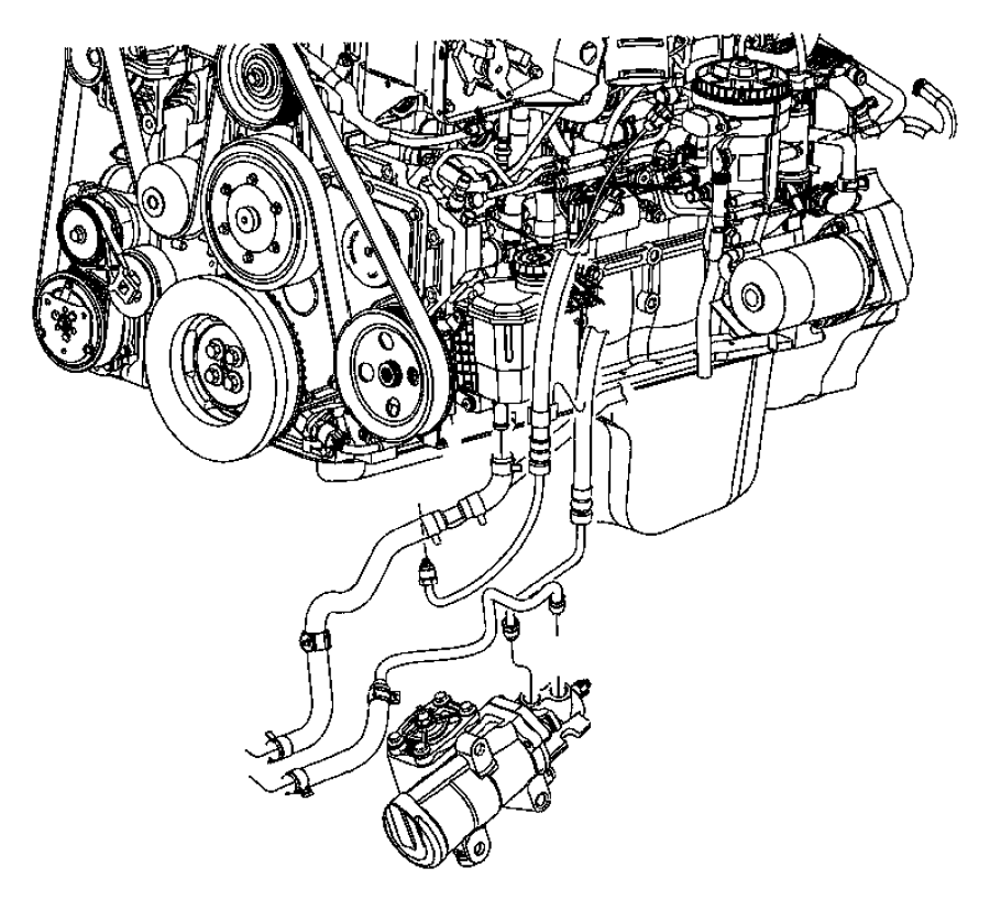 52113125af Dodge Hose Power Steering Return Gear To