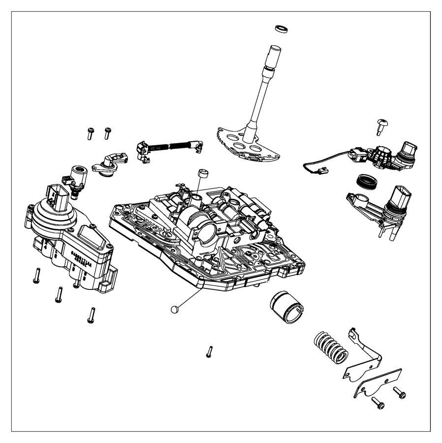 04800280AA - Dodge Lever. Manual valve. Body, transmission ...